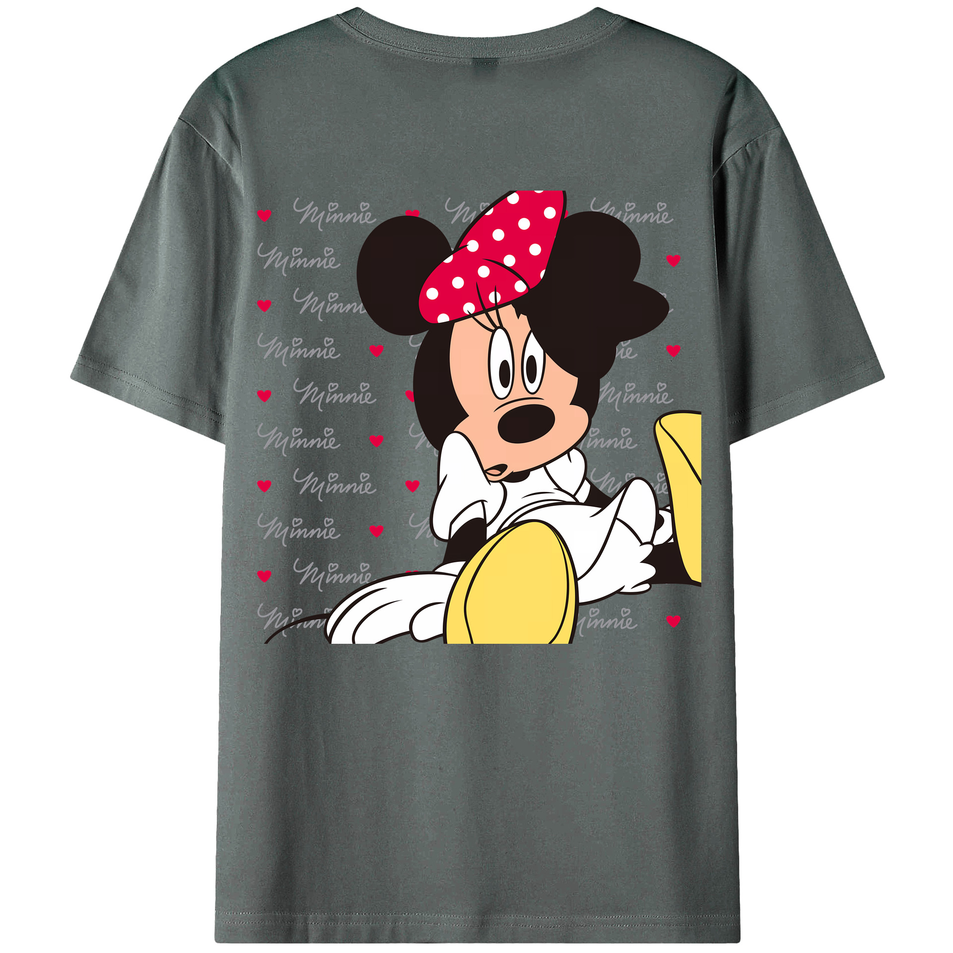 （画像用） ミッキーマウス Mickey Mouse 綿100％半袖Tシャツ（背面プリント）